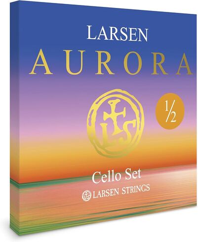 Larsen Aurora Cello Strings – 1/2 Size Medium Tension String Set for Fractional Cello – Affordable, Professional-Grade Cello Strings for Young Cellists in Kuwait