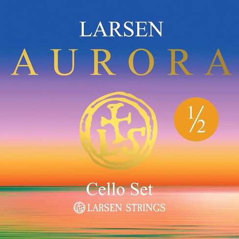 Larsen Aurora Cello Strings – 1/2 Size Medium Tension String Set for Fractional Cello – Affordable, Professional-Grade Cello Strings for Young Cellists in Kuwait