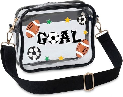 Clear Bag for Stadium World Soccer Cup 2026-Concert Sports Fan Crossbody Handbag with Adjustbale Widen Strap in Kuwait