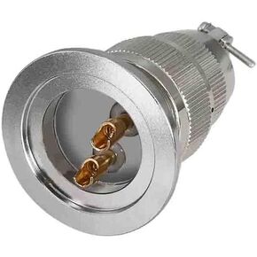 Sealed Aviation Connector KF25-02 2 Pin Glass Male and Female Plugs for Vacuum Connection in Kuwait