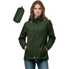 TANGNADE Rain Jacket Women Waterproof With Hood Light Packable Raincoat | Lightweight Cute Raincoats Laides Hooded Water Proof Rain Jackets Hiking Travel Windbreaker in Saudi Arabia