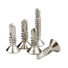 1Pcs 410 Stainless Steel Cross Flat Head Self Drilling Screw Countersunk Drill Tail Dovetail M4.2M4.8(4.8 * 13) in Kuwait