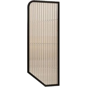 WallMounted Urinal Partition Decorative Metal & Frosted Glass Divider Privacy Screen for Restrooms Black Urinal Privacy BarrierSet of 2 in Saudi Arabia