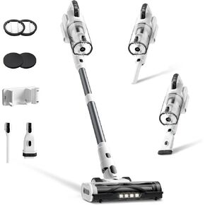 Cordless Vacuum Cleaner, Upgraded 650W 55KPa 70Mins Runtime Stick Vacuum Cordless, Self-Standing Lightweight Vacuum Cleaners for Home with LED Headlight Touch Screen, for Pet Hair/Carpet/Floor in Saudi Arabia