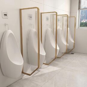 Rose Gold Urinal Privacy Screen WallMounted Sound Barrier for Public Toilets Decorative Partition for Restrooms Urinal Protection Wall Panel in Saudi Arabia