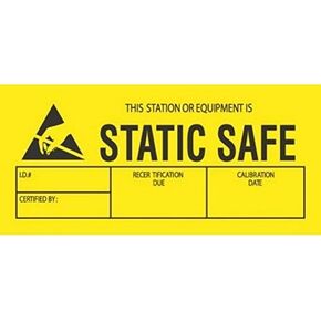 1-3/4" x 3" Static Safe Labels (500 per Roll) in Saudi Arabia