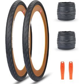 ZUKKA 20 x 1 3/8 inch Bike Tire 20 Inch Bike Tire Folding Replacement Tire Road Racing Fast Rolling for Folding Bike, BMX Bicycle in Kuwait