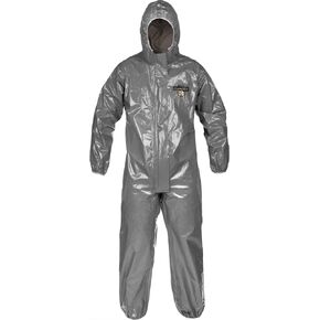 بدلة Lakeland ChemMax 3 Hazmat مع غطاء للتنفس، غطاء عاصفة بسحاب كامل، وجه/معصم مرن وكاحل، مقاس 3X-Large (6 عبوات)، أصفر in Kuwait