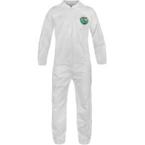 412 Coverall Open Elastic Wrists & Ankles Hazmat Chemical Disposal Suits Size-Medium (Case of 25) in Kuwait