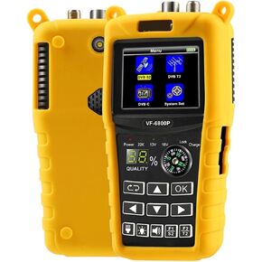 VF 6800P جهاز قياس القمر الصناعي DVB-T2 DVB-S2 DVB-C MPEG4 جهاز قياس الأقمار الصناعية الرقمي 2.4 بوصة LCD HD لموالف التلفزيون in Kuwait