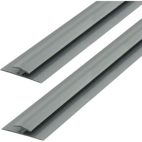 Outwater Plastic H Channel Fits Material 1/8 Inch Thick Silver Rigid PVC Divider Moulding 8 Foot Length Pro Pack (Pack of 5, 40 Feet Total) in Kuwait