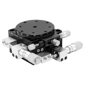 XYR-Axis Mobile Platform LSP40/LS60/90/125-LM Displacement Fine-Tuning Tabletop Rotation 1Pcs(LSP125-LM Precision) in Kuwait
