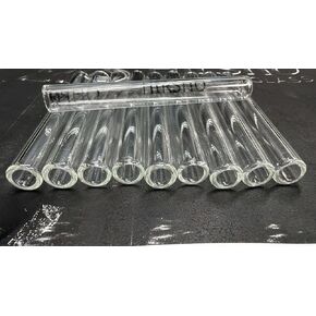 Borosilicate Glass Tubes, 10 Pack, 12mm OD x 2mm Wall x 4 Inch, Heat Resistant Laboratory Glass Tubing with Fire-Polished Ends for Glass Blowing, Chemistry, DIY Crafts & Scientific Projects in Kuwait