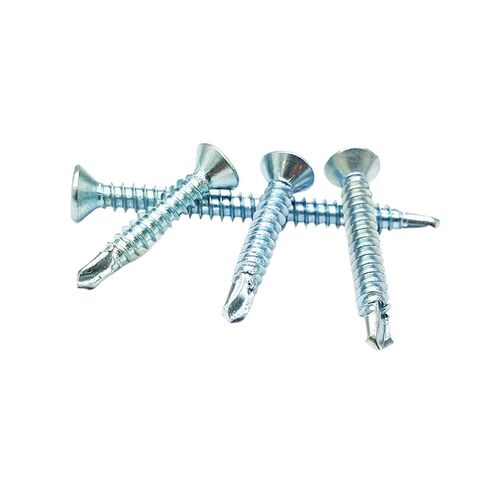 1Pcs Flat Head Cross Drill Tail Screw, Countersunk Self Tapping Self Drilling Dovetail Screw M4.2-M4.8 Drill Tail(4.2 * 38) in Kuwait