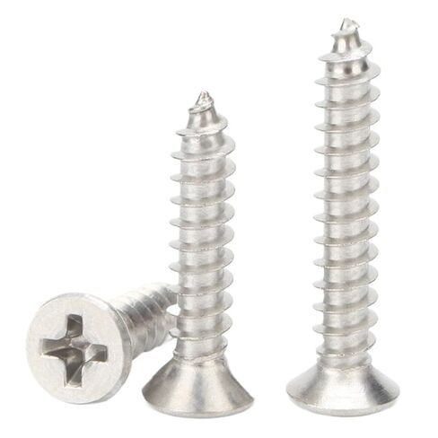 1Pcs 304 Stainless Steel Self-Tapping Screws Cross Recessed Flat Head Ka Pointed Tail Countersunk M2M3M4(M4.2 * 32) in Kuwait