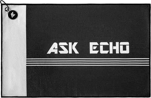 ASK ECHO نسيج وافل من الألياف الدقيقة مع منشفة جولف قطنية مغناطيسية (كحلي) in Kuwait