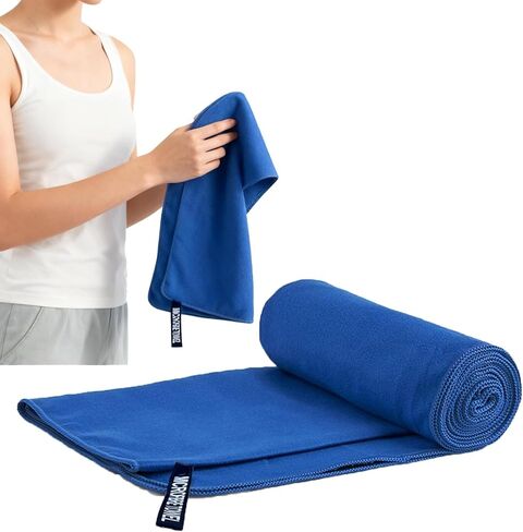 Quick Dry Portable Cooling Towel,Cooling Towels for Neck and Face,Soft Breathable Yoga Towel with Silicone Storage Bag,Microfiber Cooling Towel for Yoga,Sport,Running, Workout,Fitness,Camping in Kuwait