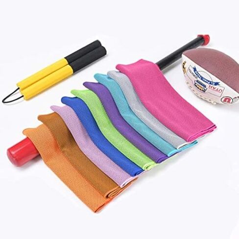 Quick Dry Portable Cooling Towel,Cooling Towels for Neck and Face,Soft Breathable Yoga Towel with Silicone Storage Bag,Microfiber Cooling Towel for Yoga,Sport,Running, Workout,Fitness,Camping in Kuwait