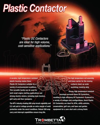 Trombetta 712-1211-210 Plastic 12 Volt DC Contactor in Kuwait