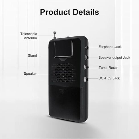 Box for Spirit Communication - Ghost Hunting & Paranormal Investigation Equipment | EVP Frequency Scanner for Paranormal Research - Black in Kuwait