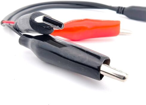 كابل USB من النوع C إلى التمساح التمساح لإمدادات الطاقة المؤقتة 5 فولت (عبوة من 2) in Kuwait