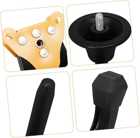 Portable Foldable Yellow Tripod Clarinet Stand Support with Thickened Legs, Detachable Flute and Oboe Holder for Wind Instruments, Musician Accessory for Travel and Performance in Kuwait