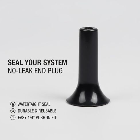 Leak‑Free 1/4" Drip Irrigation End Caps, Push‑Fit End Plugs Compatible with Quick Connect Tee Connectors for Garden Irrigation in Kuwait