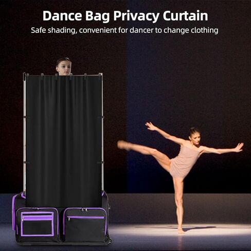 Dance Bag Privacy Curtain Portable Changing Room Partition for Competitions Portable Dressing Room for Dancers Performers Oxford Fabric Light Blocking 150x80cm in Kuwait