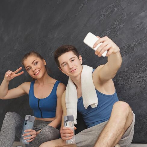 30 Pack Water Bottle Bulk 17 oz Plastic Sports Water Bottles for Kids Adults Leak Proof Reusable Portable Large Drinking Cups for School Gym Outdoor Fitness,Grey in Kuwait