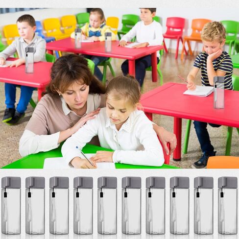 30 Pack Water Bottle Bulk 17 oz Plastic Sports Water Bottles for Kids Adults Leak Proof Reusable Portable Large Drinking Cups for School Gym Outdoor Fitness,Grey in Kuwait