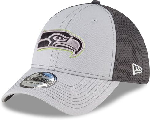 قبعة كرة القدم المرنة ذات المقاس المناسب للجنسين من New Era، NFL 39THIRTY Grayed Out Neo الأساسي بشعار أساسي قابل للتمدد in Kuwait