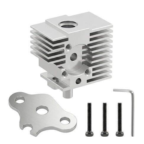 Replacement Hotend Heatsink for Kobra S1C: Extruder Hot End Spare Part Aluminum Heat Sink with Presser Compatible with Anycubiic S1 Combo 3D Printer Print Head in Kuwait