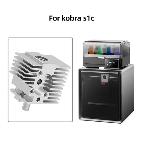 Replacement Hotend Heatsink for Kobra S1C: Extruder Hot End Spare Part Aluminum Heat Sink with Presser Compatible with Anycubiic S1 Combo 3D Printer Print Head in Kuwait