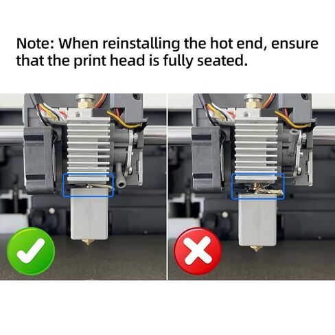 Replacement Hotend Heatsink for Kobra S1C: Extruder Hot End Spare Part Aluminum Heat Sink with Presser Compatible with Anycubiic S1 Combo 3D Printer Print Head in Kuwait