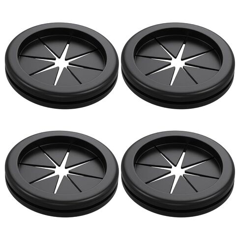 4pcs Rubber Grommets Black 2 Inch Hole Rubber Grommet for Wiring | 1-11/16" ID Wire Grommet Double-Sided Hole Plugs Grommets for Metal Wire Protecting in Kuwait