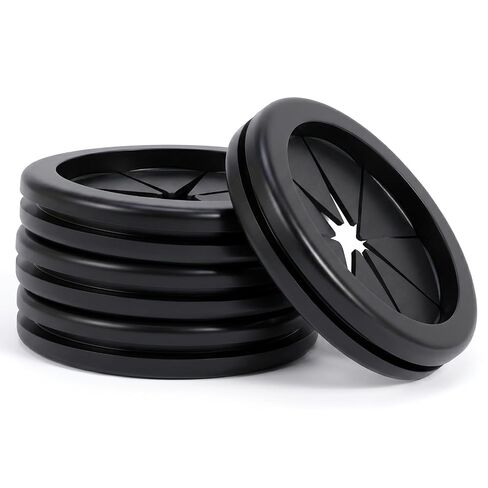 4pcs Rubber Grommets Black 2 Inch Hole Rubber Grommet for Wiring | 1-11/16" ID Wire Grommet Double-Sided Hole Plugs Grommets for Metal Wire Protecting in Kuwait