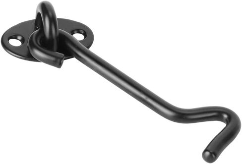 Zerodis Stainless Steel Window Hook, Black Door Latch Hardware Accessory with Screw Fittings, for Home Office Supermarket Factory in Kuwait
