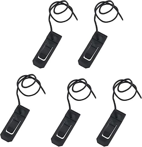 2Pcs Surfboard Fin Clips, Black, Replacement Paddle Board Fin Buckle Clamps Set, Accessory for Long Boards in Kuwait