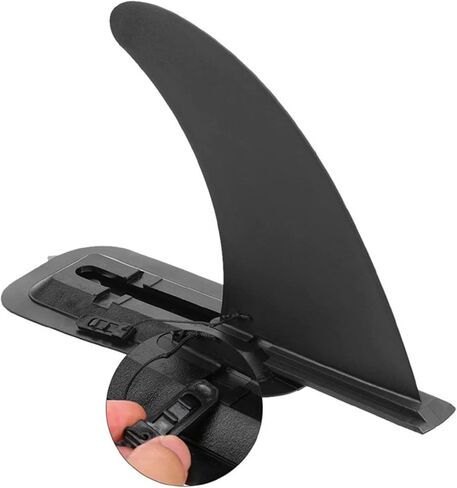 2Pcs Surfboard Fin Clips, Black, Replacement Paddle Board Fin Buckle Clamps Set, Accessory for Long Boards in Kuwait