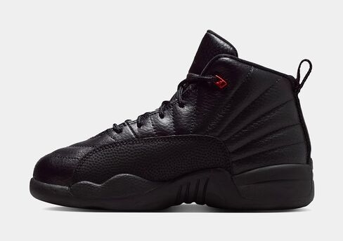 حذاء Air Jordan 12 Retro Bloodline Preschool Lifestyle (أسود/أحمر فارسيتي) in Kuwait