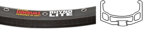 Sun Rhyno Lite Rim, 36h, 700c 29er, Black Nmsw in Kuwait