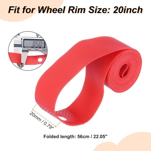 4pcs Bicycle Rim Strip 20" x 20mm PVC Bike Tire Liner Bicycle Wheel Rim Tape Inner Tube Tape Anti-Scratched Guard Cushion Pad Protector for Road MTB Mountain Bike in Kuwait