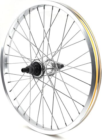 مجموعة عجلات BMX 20 بوصة 36H 120 Click 9T Hub عرض المحور الخلفي 110 مم أمامي 100 مم مجموعة عجلات BMX من سبائك الألومنيوم (مجموعة عجلات فضية) in Kuwait