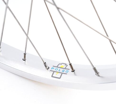 مجموعة عجلات BMX 20 بوصة 36H 120 Click 9T Hub عرض المحور الخلفي 110 مم أمامي 100 مم مجموعة عجلات BMX من سبائك الألومنيوم (مجموعة عجلات فضية) in Kuwait