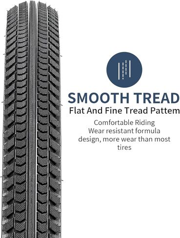 YUNSCM 2-PCS 27.5" Road Bike Tires 27.5x2.40/60-584 Compatible with Street Commuter Tires 27.5 x 2.40 Bicycle Tires (Y-1288) in Kuwait