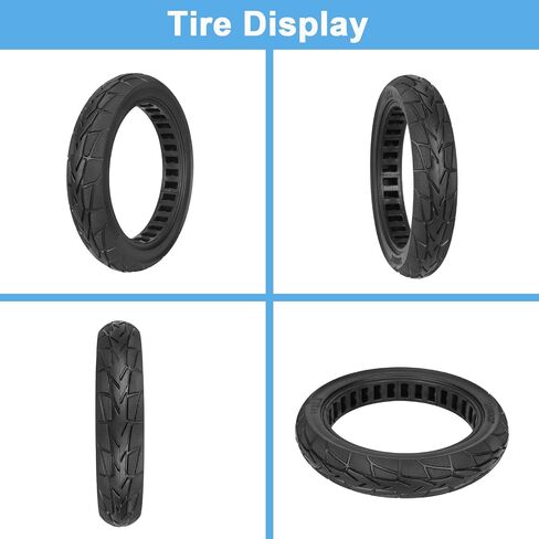 إطار كهربائي صلب مقاس 14x2.50 متوافق مع 2.50-10 و60/100-10، إطارات قرص العسل المقاومة للثقب، لاستبدال إطارات سكوتر الدراجة الإلكترونية in Kuwait