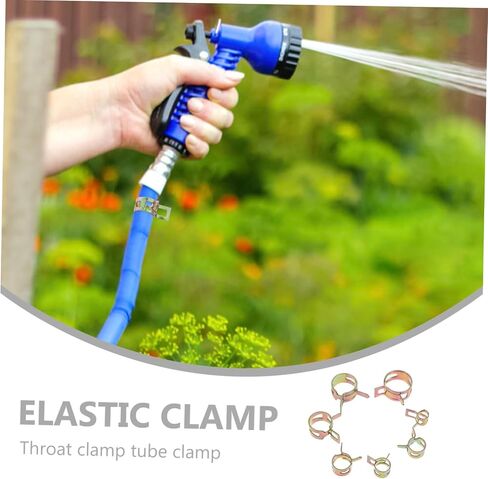 70pcs Rustproof Spring Band Hose Clamps Kit Id Carbon Steel Zinc-plated Vacuum Fuel Line Clips for Automotive Gardening Industrial Maintenance in Kuwait