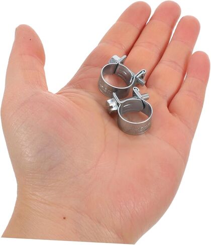 30pcs 1/4", 5/16", 3/8" Metal Fuel Line Hose Clamps Set, Spring Wire Clamps for Automotive, Plumbing, and Mechanical Fuel Injection Pipe Applications in Kuwait