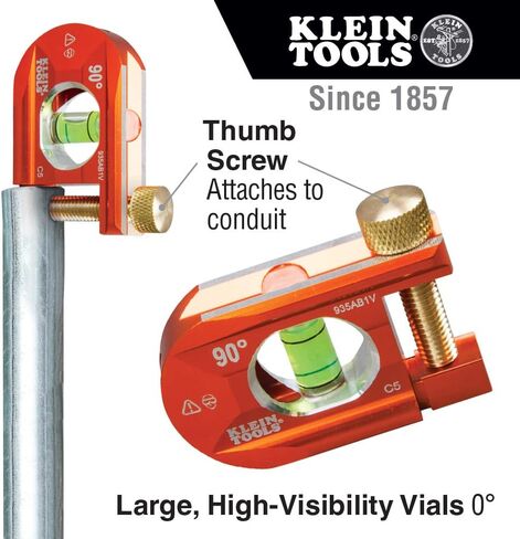 Klein Tools Magnetic Torpedo Level (935AB4V) and No-Dog Conduit Level (935AB1V) in Kuwait