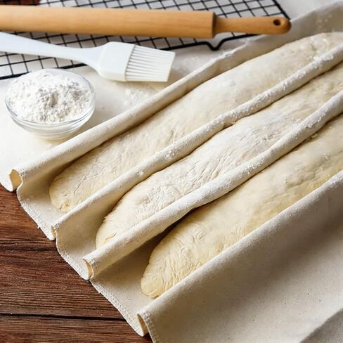 4PCS Thickened Bread Towels for Baking Sourdough, 14x18.8 Inch Proofing Cover Cloth for Dough Raising Baguettes Loaves Ciabatta, Bread Making Accessories Bakers Gift in Kuwait